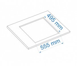 Plita Incorporabila cu Inductie cu 3 Zone de Gatit HAEGER IH-003.002A, Functie Bridge Flexi Zone si Slider, 6.6KW, 9 Trepte Putere, Touch Control, Booster, Vitroceramica, 2 Zone Flexibile