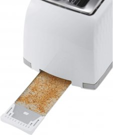 Prajitor de paine Russell Hobbs 26060, 2 Felii, Putere 850 W, Functie dezghetare, Culoare Alb, Indicator Luminos