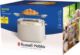 Prajitor de paine Russell Hobbs 26761, 2 Felii, Putere 980 W, Functie dezghetare, Design piatra, Indicator Luminos