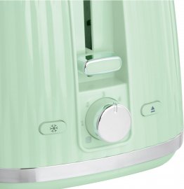 Prajitor de paine Russell Hobbs Eden 27374-56, 6 trepte rumenire, 2 felii, 800 W, Verde