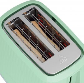 Prajitor de paine Russell Hobbs Eden 27374-56, 6 trepte rumenire, 2 felii, 800 W, Verde