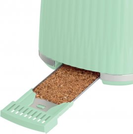 Prajitor de paine Russell Hobbs Eden 27374-56, 6 trepte rumenire, 2 felii, 800 W, Verde