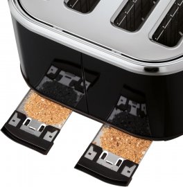 Prajitor de paine Russell Hobbs Stylevia 26292, 4 felii, 1670W, Functie dezghetare