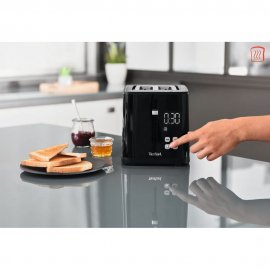 Prajitor de paine Tefal Smart'n Light TT640810, 850W, 2 felii, ecran digital, 3 functii dedicate