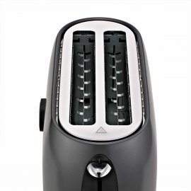 Prajitor Paine HAEGER Future Plus Digital Toaster, Timer, Display, Control Electronic, 4 Felii / 2 Fante Lungi, 1400W, Material Inox, Functie Dezghetare, Design si Calitate Premium, TO-14D.013A