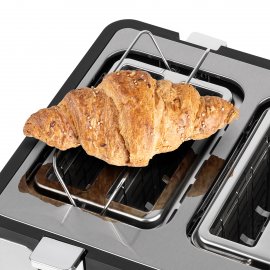 Prajitor Paine HAEGER Optimus Toast, Timer Digital, Display si Control Electronic, 4 Felii, 1700W, Material Inox, Sporti Incalzire, Functie Dezghetare, Design si Calitate Premium, TO-17D.015A