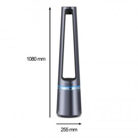 Purificator de aer 2 in 1 Rowenta Eclipse QU5030F0, 33W, 52 m2, ecran LCD, 12 trepte de viteza, filtrare pana la 99.95%, ultra silentios, telecomanda inclusa, mod Night/Auto, lumina ambientala, argintiu 