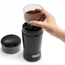 Rasnita cafea DELONGHI KG200, Capacitate 90g, Putere 170W, negru
