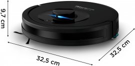 Robot de aspirare Rowenta X-Plorer Serie 85 RR87C5WH, aspirator si mop, putere 6000 Pa, 270 min, 4 trepte, capacitate 0.26L, sistem Smart Aqua Power, negru