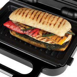 Sandwich-maker Russell Hobbs Creation 3 in 1 26810-56, 750 W, 3 Placi detasabile, Grill, Gofre, Sandwich-uri, Inox/Negru