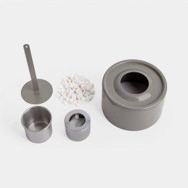 Semineu Portabil / Vatra Foc pentru Masa cu Bioetanol VonHaus 2500647, timp de functionare 50-70 min, flacara de 10-25 cm inaltime, Forma Rotunda
