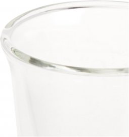 Set 2 pahare Espresso DeLonghi DLSC310, din sticla borosilicata cu pereti dubli, capacitate 60ml, lavabile in masina de spalat vase