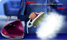 Statie de calcat cu boiler de inalta presiune Tefal Pro Express Protect GV9220E0, 2600W, presiune 7.5 bar, functie Auto OFF, capacitate rezervor 1.8L, alb&rosu