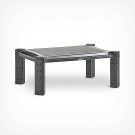 Suport pentru monitor VonHaus 3000476, cu inaltime reglabila, cu fante laterale pentru depozitare suplimentara, din plastic, capacitate max 10 kg