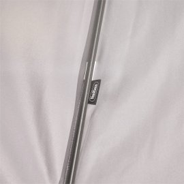 Umbrela pentru gradina cu baza de 9 kg VonHaus 2522066.2, cu manivela, copertina din poliester, inclinabila, 240x270cm, gri