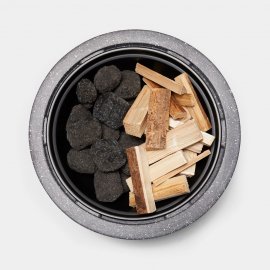 Vatra de Foc / Semineu Exterior pentru Gradina cu Gratar VonHaus Fire Pit 2500936, material beton artificial, Ideal pentru gradina sau terasa
